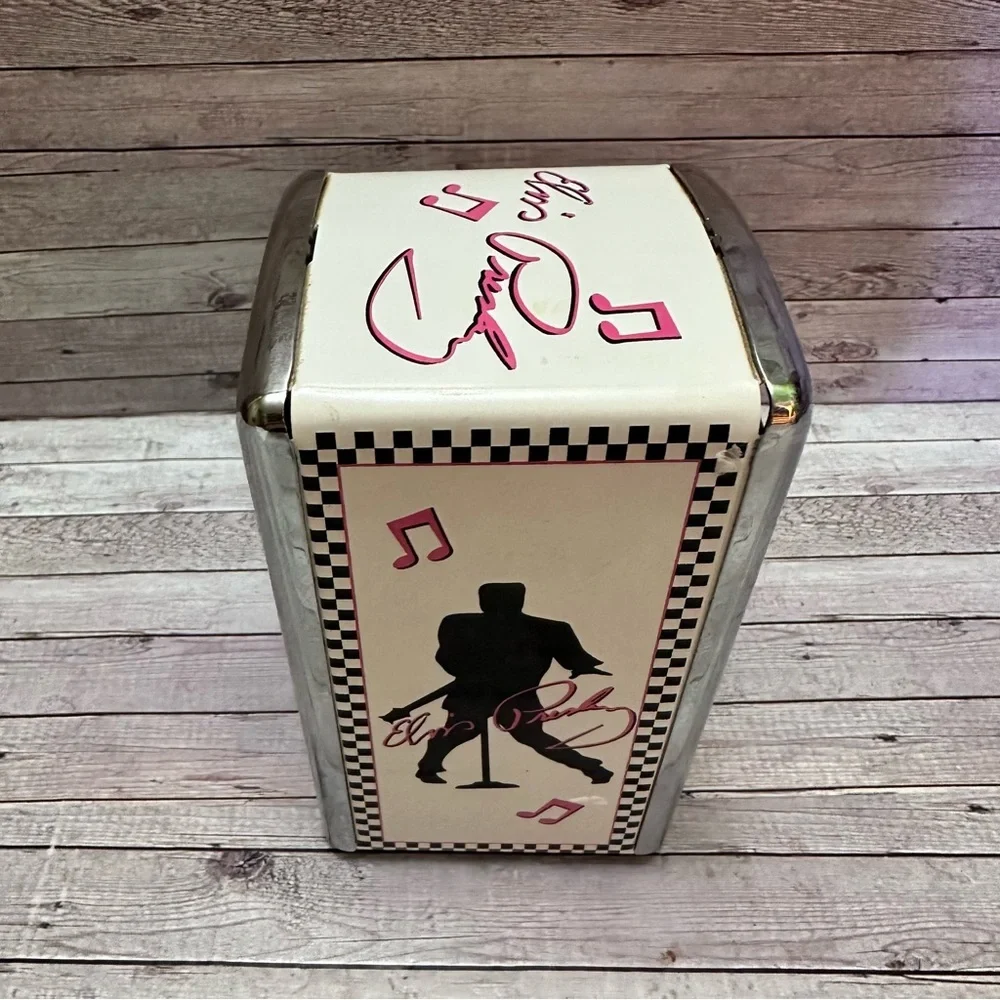 Elvis Presley Checkered Table Linen Napkin Holder